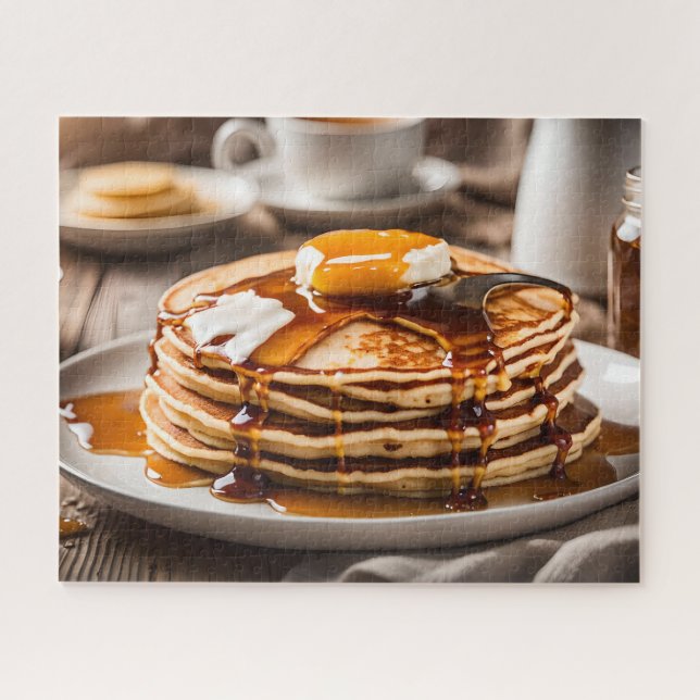 Stack Of Pancakes Jigsaw Puzzle (Horizontal)