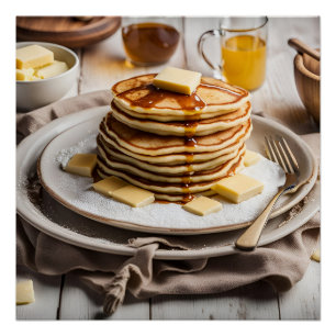 Stack of Pancakes Poster
