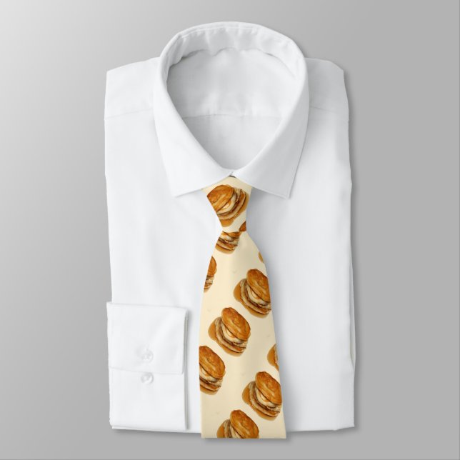 Stack of Pancakes Tie (Tied)