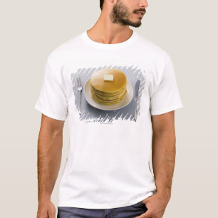 Stack of pancakes with butter on a plate T-Shirt