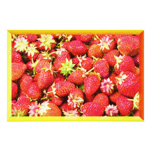 "Stack of Strawberries Fruit" Cute Photo. Buy Now Photo Print