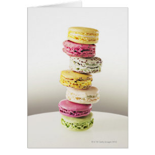 Stack of vibrant macaroons