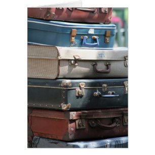 Stack of Vintage Suitcases