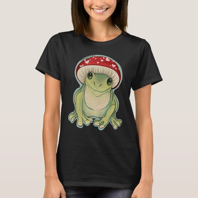 Stack the Frog Green Mushroom T-Shirt (Front)