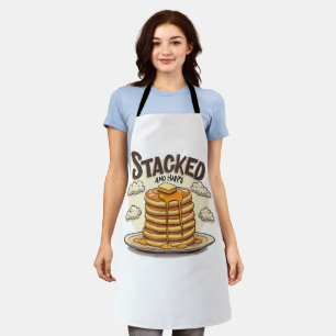 Stacked And Happy Pancakes Syrup Delight Apron