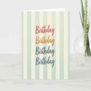 Stacked Birthday Card