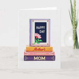 Stacked Book Greeting Card