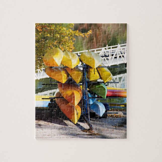 Stacked Canoes Jigsaw Puzzle (Vertical)
