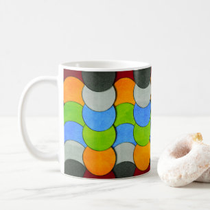 Stacked Circles-Textured by Shirley Taylor Coffee Mug