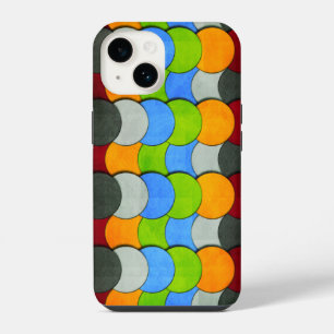 Stacked Circles-Textured by Shirley Taylor iPhone 14 Case