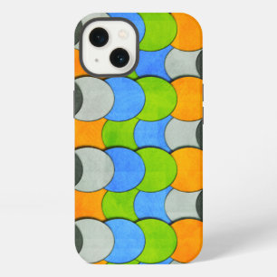 Stacked Circles-Textured by Shirley Taylor iPhone Case