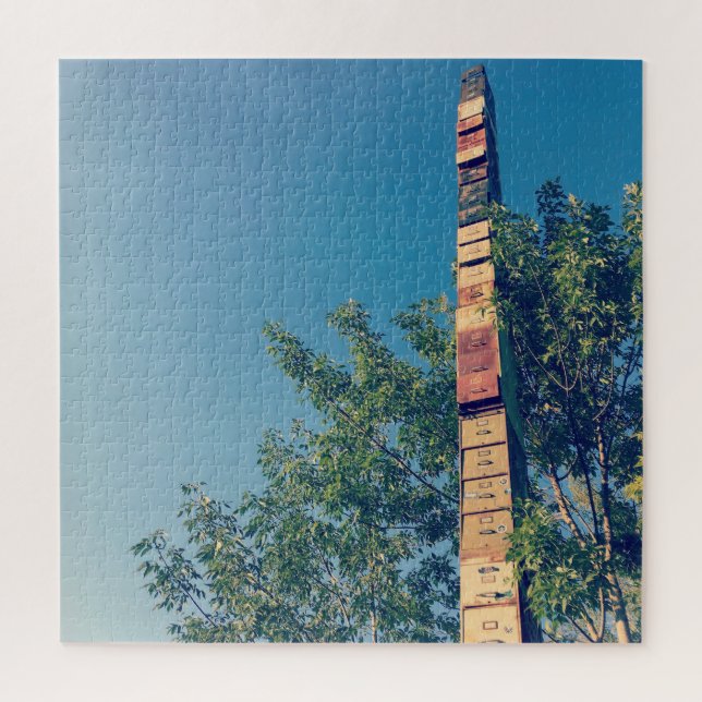 stacked filing cabinets in burlington vermont jigsaw puzzle (Vertical)