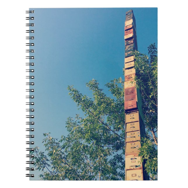 stacked filing cabinets in burlington vermont notebook (Front)