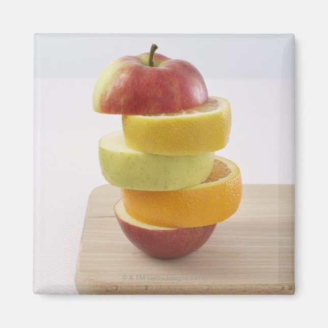 Stacked Fruit Slices Magnet (Front)