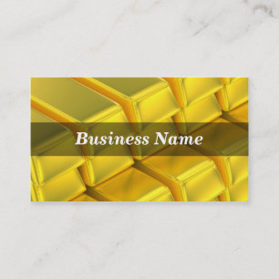 Stacked Gold Ingot Bars Business Card