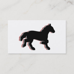 stacked horses business card