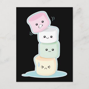 Stacked Marshmallows Postcard