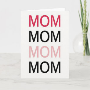 Stacked Mom Graphic Mothers Day Card