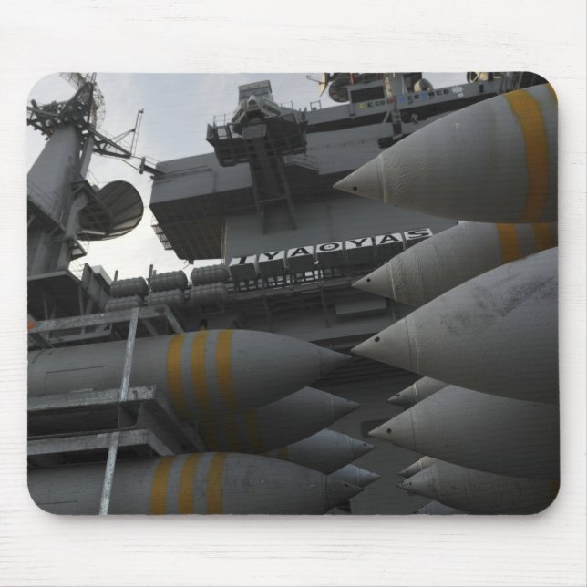 Stacked ordnance ready to be loaded mouse pad (Front)