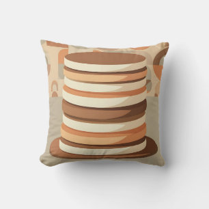Stacked Pancakes Retro Cushion