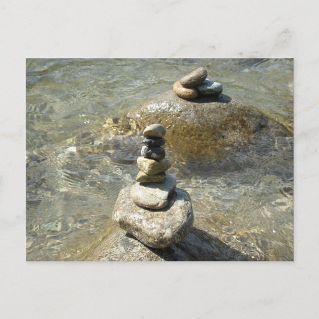 Stacked Rocks Postcard (Front)