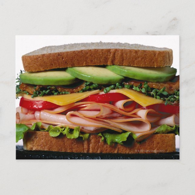 Stacked sandwich postcard (Front)