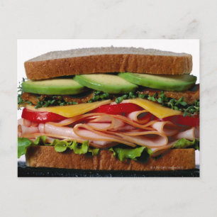 Stacked sandwich postcard