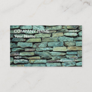 stacked  stone wall business card