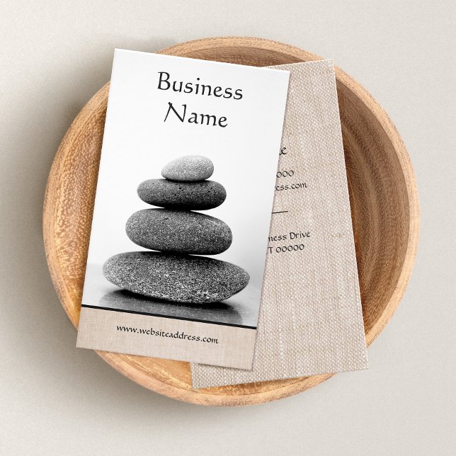 Stacked Stones Holistic Wellness and Healing Arts Business Card (Creator Uploaded)