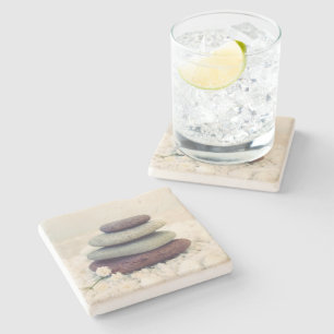 Stacked Stones Meditative Cairn Stone Coaster