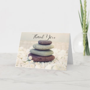 Stacked Stones Meditative Cairn Thank You