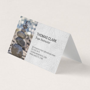 Stacked Stones   Zen   Yoga Business Card