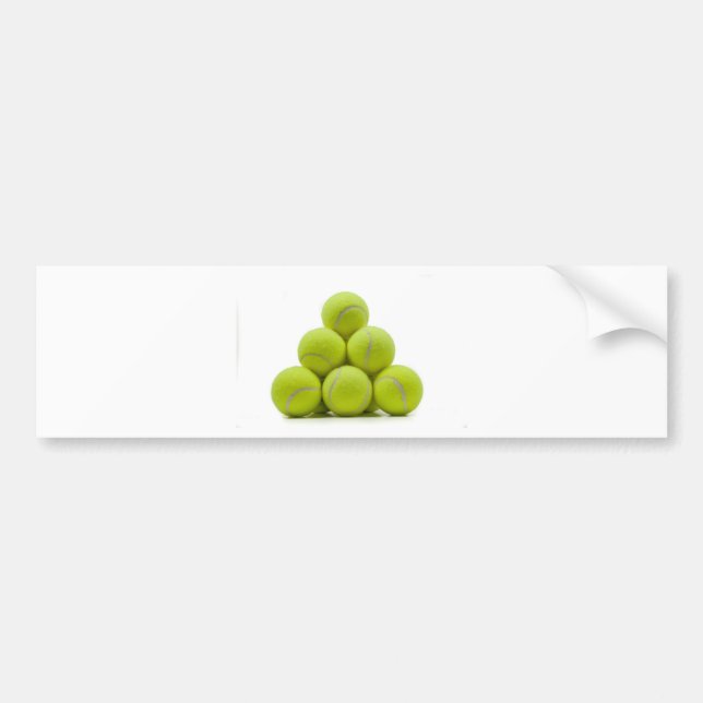 Stacked Tennis Balls Bumper Sticker (Front)