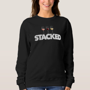 Stacked Wine Glasses Outfit Bestie Rose Cabernet Sweatshirt