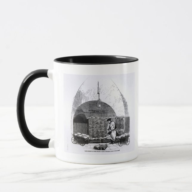 Stacking Bags of Dollars in a Compartment Mug (Left)