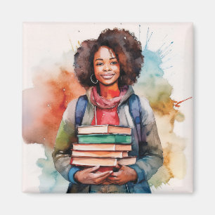 Stacks of Books Magnet