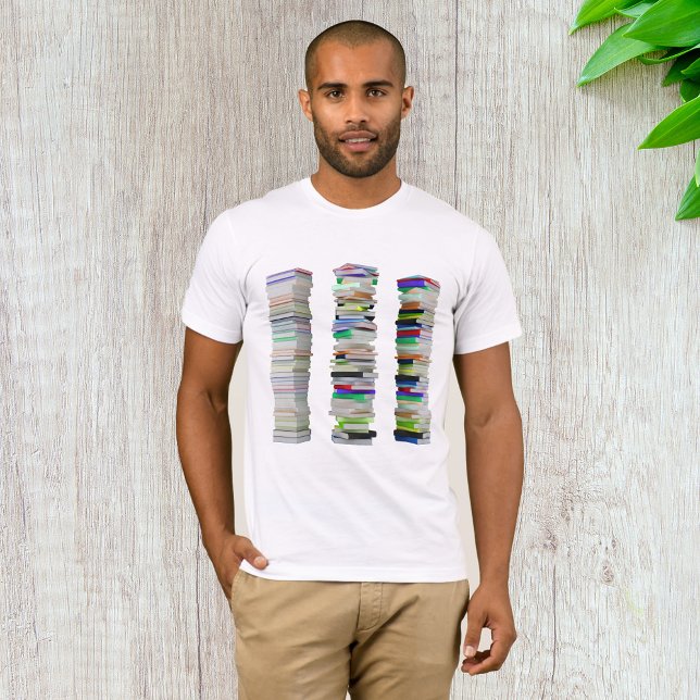 Stacks of Books Mens T-Shirt (Creator Uploaded)