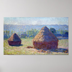 Stacks of Wheat (End of Summer), Monet Poster
