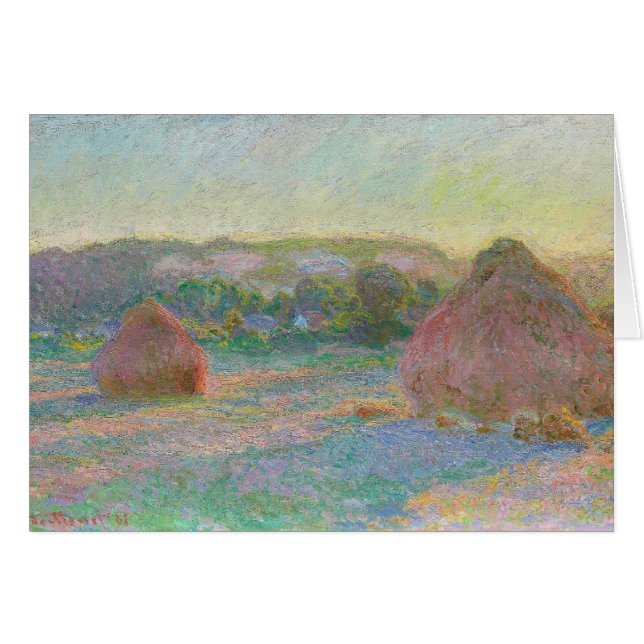 Stacks of Wheat Summer Claude Monet Artwork (Front Horizontal)