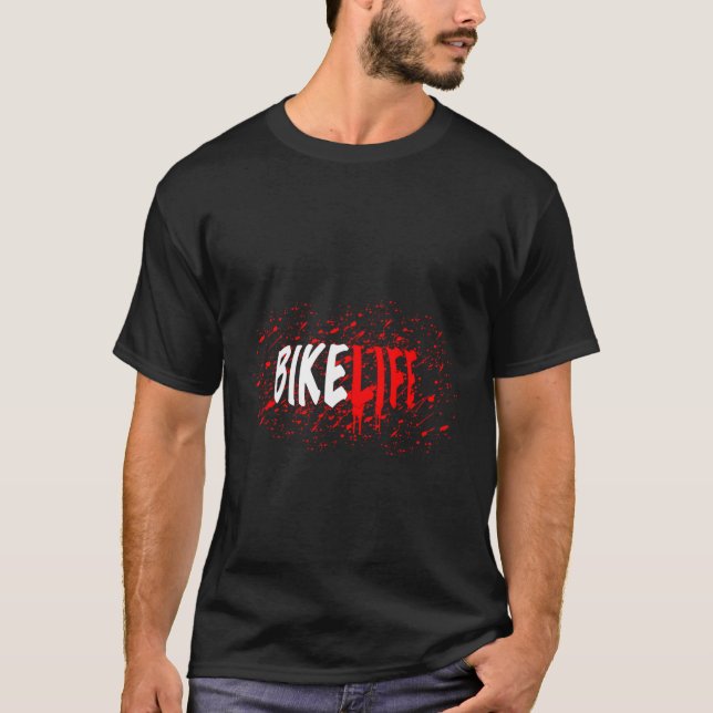 Stackzzhouse Bikelife Drip T-Shirt (Front)