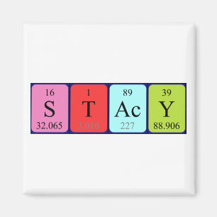 Stacy periodic table name magnet