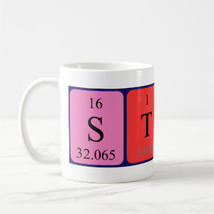 Stacy periodic table name mug