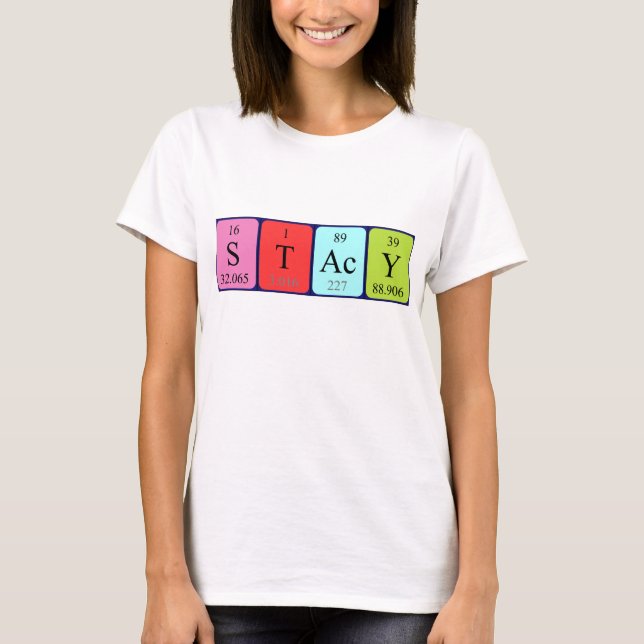 Stacy periodic table name shirt (Front)