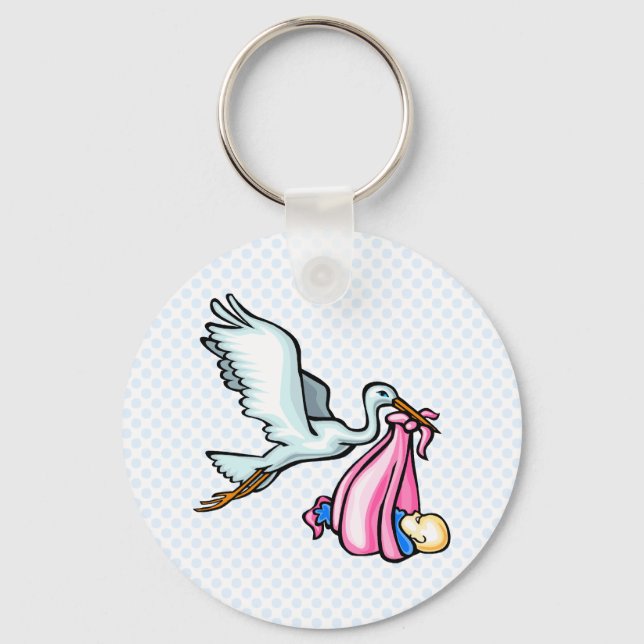 Stacy Stork Key Ring (Front)