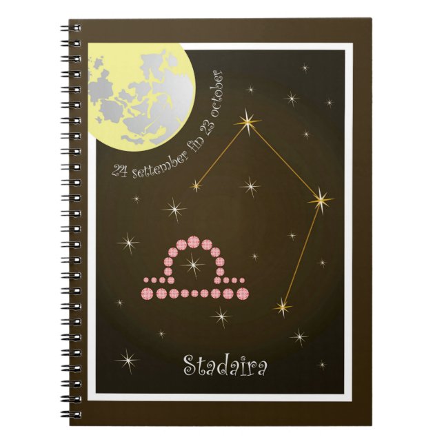 Stadaira 24 settember fin 23 october Notizheft Notebook (Front)