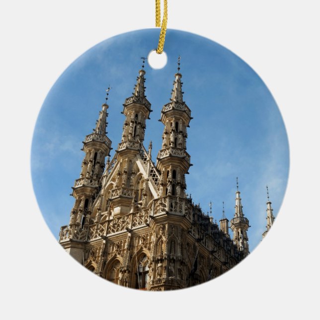 Stadhuis Leuven, Belgium Ceramic Ornament (Front)