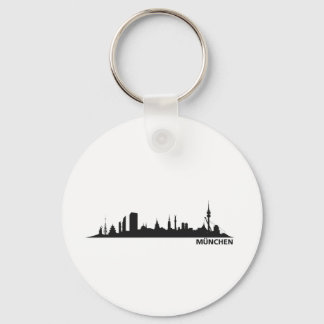 Stadt München - Skyline 1c Key Ring