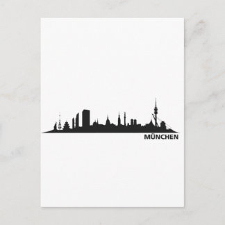 Stadt München - Skyline 1c Postcard