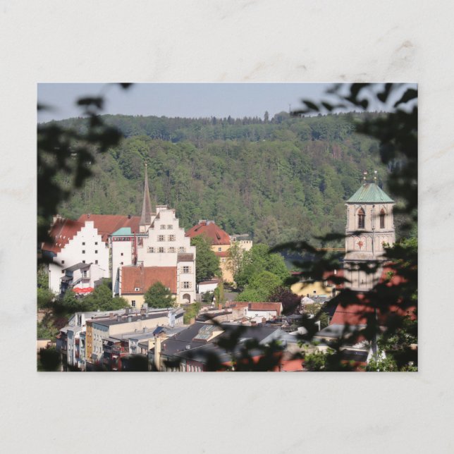 Stadtpfarrkirche St. Jakob from Kellerbergweg Postcard (Front)