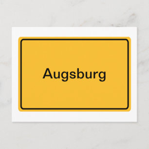 Stadtschild für eigenen Text Postcard